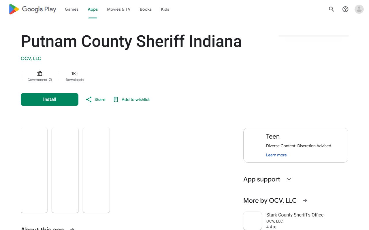 Putnam County arrest records sheriff app Google Play listing