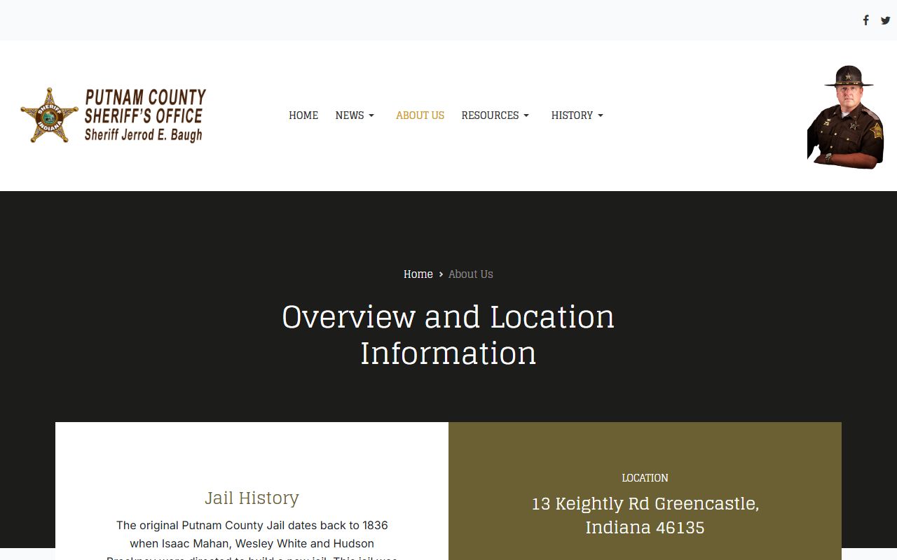 Putnam County arrest records sheriff office contact details